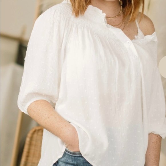 Tops - Listicle Off Shoulder Blouse